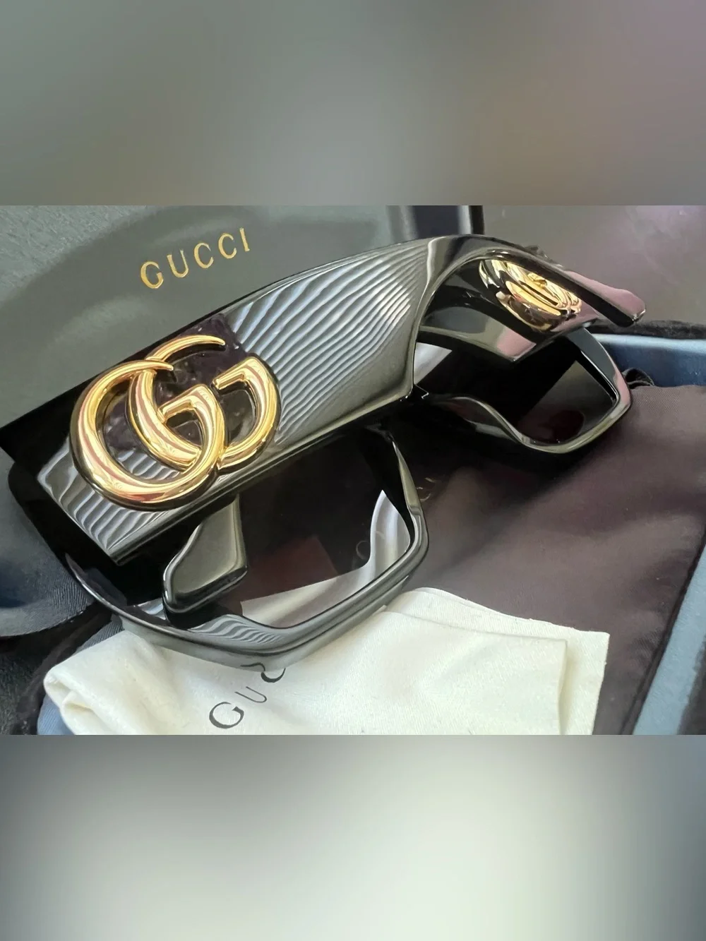 Gucci Black Cooper Sunglasses with Gradient Lenses BRAND NEW/NEVER WORN